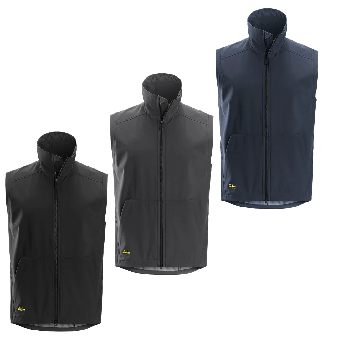 Snickers AllroundWork winddichte Softshell-Arbeitsweste 4505 – Bild 2