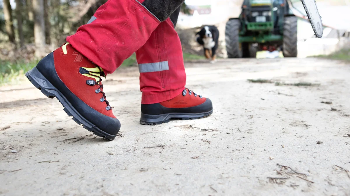Haix Protector Forest 2.1 GTX Schnittschutzstiefel red/yellow 603115 – Bild 4