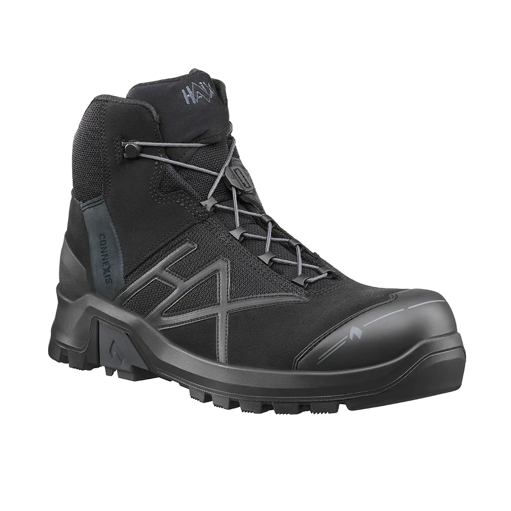 Haix Connexis Safety+ GTX LTR mid Sicherheitsschuhe S3 Schwarz 631008