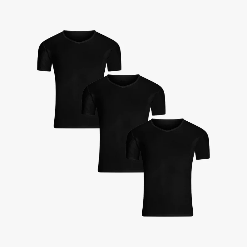 3er Pack Anti-Schweiß Shirt extra Rücken-Schutz – Bild 5