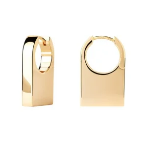 PD Paola Chicago Hoops Goldohrringe 925 Sterling Silber