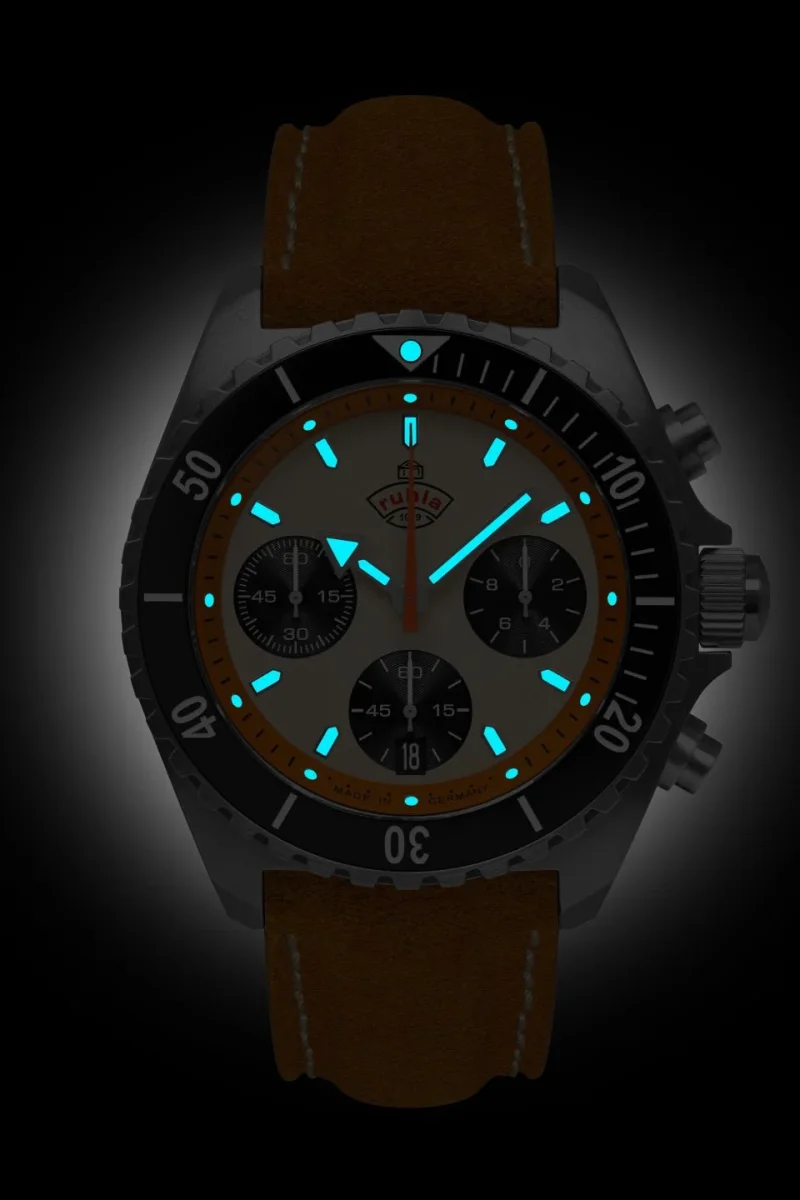 Ruhla Glasbach Cup Chronograph Herrenuhr – Bild 3